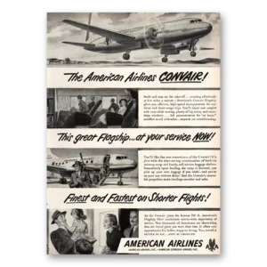 1948 American Airlines Print Ad | Great Flagship