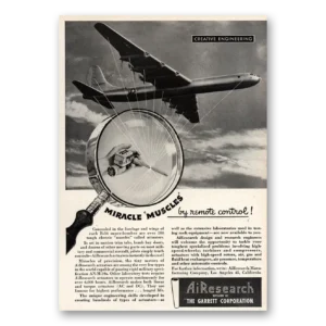 1948 Garrett AiResearch Print Ad | Miracle Muscles