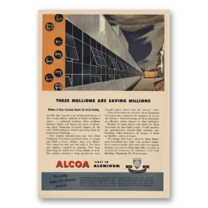 1948 Alcoa Print Ad | Mullions Saving Millions