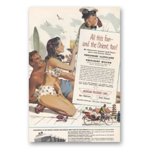 1948 American President Lines Print Ad | All This Fun