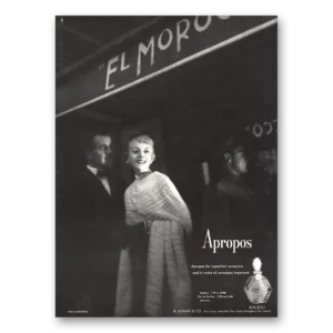 1948 Apropos Perfume Print Ad | Important Occasions