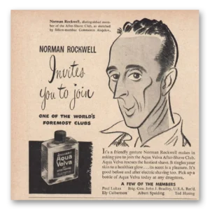 1948 Aqua Velva Print Ad | Norman Rockwell