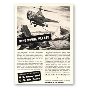 1948 US Army Print Ad | Pipe Down