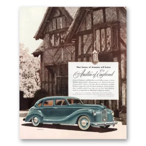 1948 Austin Motor Company Print Ad | Fine Homes
