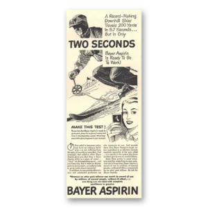1948 Bayer Aspirin Print Ad | Record Making