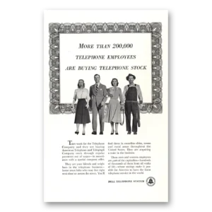 1948 Bell Telephone Print Ad | Telephone Stock