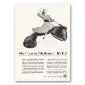 1948 Bell Telephone Print Ad | Tops Telephones