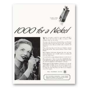 1948 Bell Telephone Print Ad | Nickel