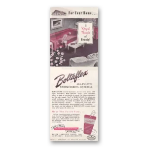 1948 Bolta Products Print Ad | Boltaflex