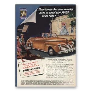 1948 Borg-Warner Print Ad | Hand In Hand