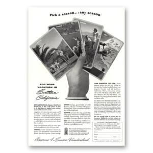 1948 Southern California Print Ad | Pick Season