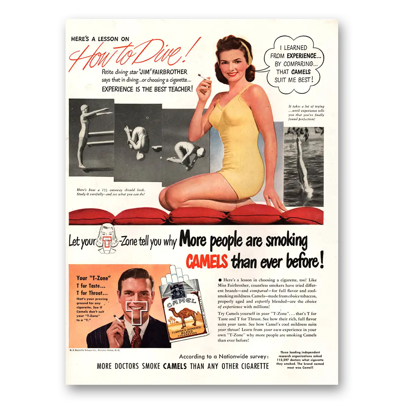 1948 Camel Cigarettes Print Ad | Jim Fairbrother