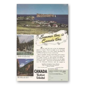 1948 Canada Print Ad | Summer Time