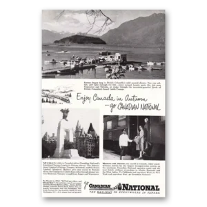 1948 Canadian National Railways Print Ad | Canada In Autumn