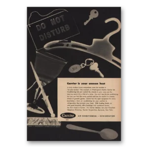 1948 Carrier Air Conditioning Print Ad | Your Unseen Host