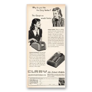 1948 Clary Adding Machine Print Ad | Like Better