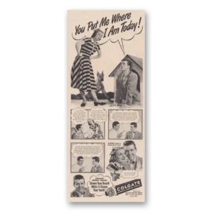 1948 Colgate Dental Cream Print Ad | Am Today