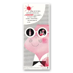 1948 Coronet Brandy Print Ad | Cooler Drinks