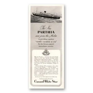 1948 Cunard Print Ad | White Star Partha