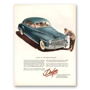 1948 Dodge Sedan Print Ad | Broad Daylight