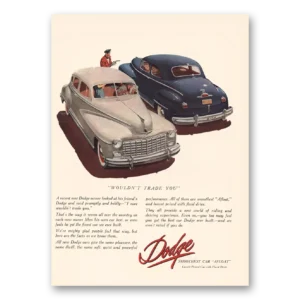 1948 Dodge Print Ad | Trade You