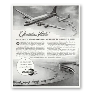 1948 Douglas Print Ad | Operation Vittles