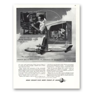 1948 Douglas Air Freight Print Ad | Weidy Furniture