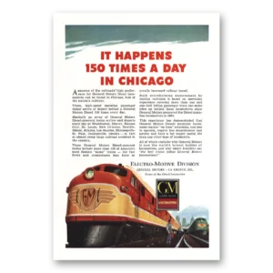 1948 GM Electro Motive Print Ad | Happens 150 Times