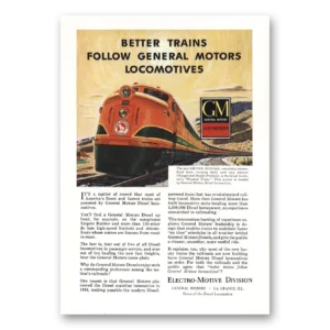 1948 GM Electro Motive Print Ad | Better Trains