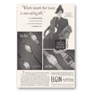 1948 Elgin Watch Print Ad | Ann Delafield