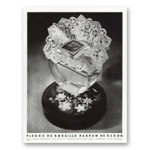 1948 Fleur de Rocaille Parfum Print Ad | Imported France