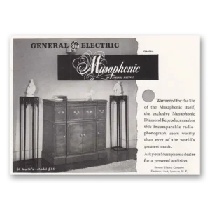 1948 General Electric Radio Print Ad | St Martins