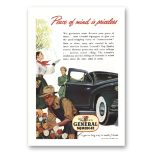 1948 General Squeege Tires Print Ad | Priceless