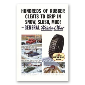 1948 General Tire Print Ad | Rubber Cleats