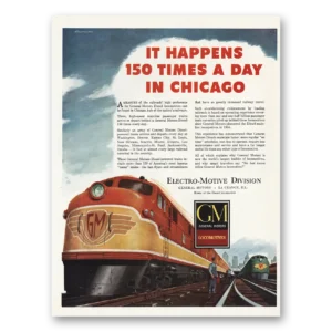 1948 GM Electro Motive Print Ad | Chicago