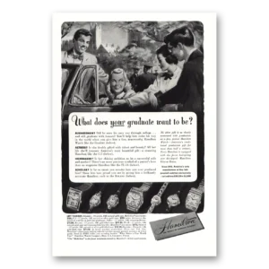 1948 Hamilton Watch Print Ad | Graduate Want