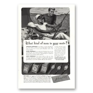 1948 Hamilton Watch Print Ad | Your Mate