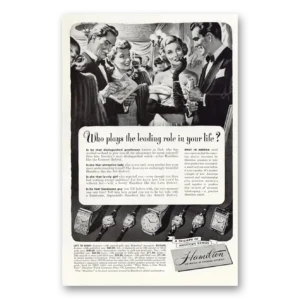 1948 Hamilton Watch Print Ad | Leading Role