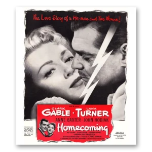 1948 Homecoming Movie Promo Print Ad | Lana Turner