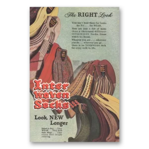 1948 Interwoven Socks Print Ad | Right Look