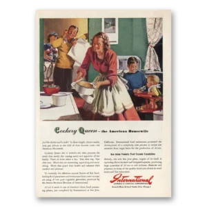 1948 International Minerals & Chemicals Print Ad | Cookery Queen