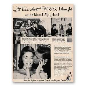 1948 Jergens Lotion Print Ad | True About Paris