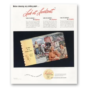 1948 Levelcoat Printing Paper Print Ad | Manly Art