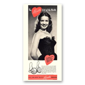 1948 Lovable Brassiere Print Ad | Miss Virginia Clark