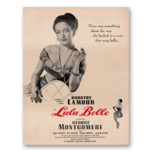 1948 Lulu Belle Movie Promo Print Ad | Dorothy Lamour