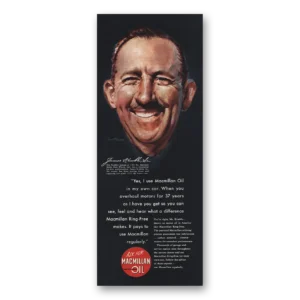 1948 Macmillan Oil Print Ad | James Kimble Earl Blossom