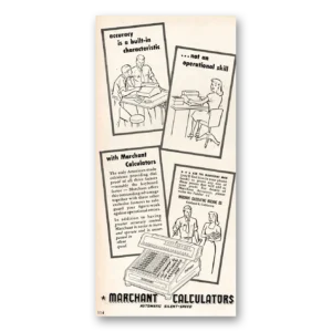1948 Marchant Calculating Machine Print Ad | Accuracy