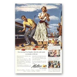 1948 Matson Line Print Ad | Trade Winds