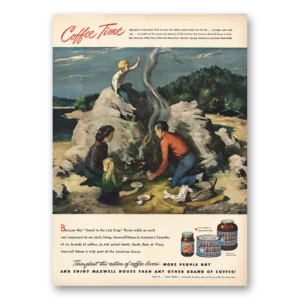 1948 Maxwell House Coffee Print Ad | Coffee Time