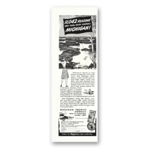 1948 Michigan Print Ad | Colorful Michigan